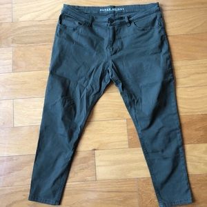 M&S Olive Green Skinny Jeans 18 UK/14 US EUC